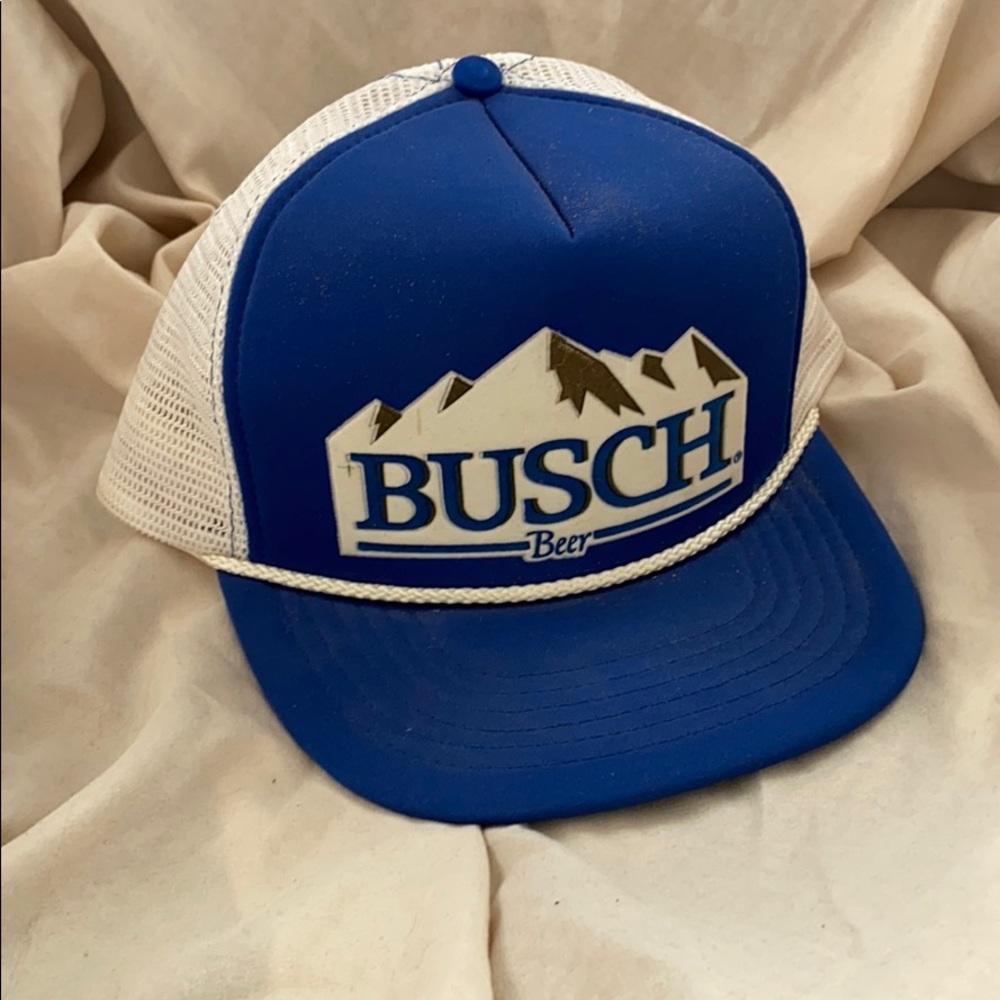 Vintage Mesh Busch beer trucker SnapBack hat